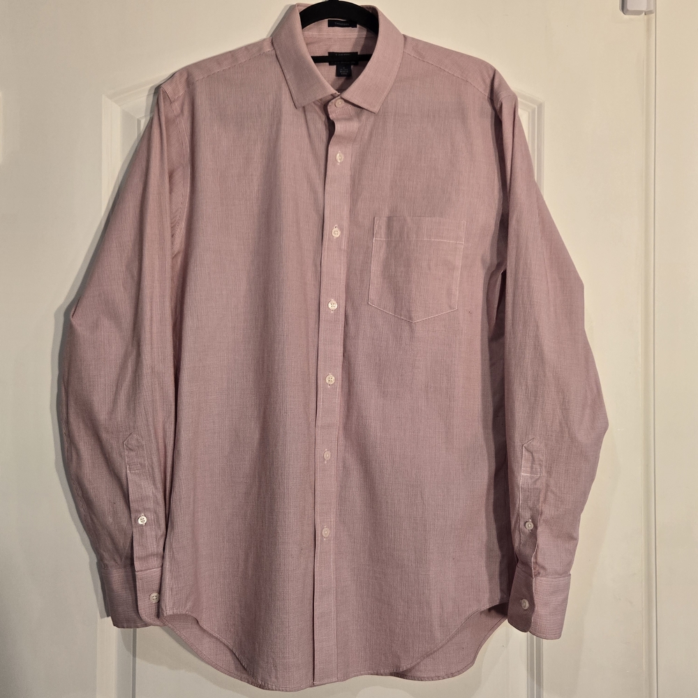 J. Crew Men's Casual Pink Button Down Shirt